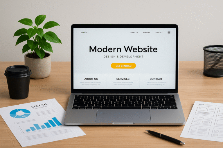 Tendencias de diseño web en 2025 aplicadas a una página profesional moderna