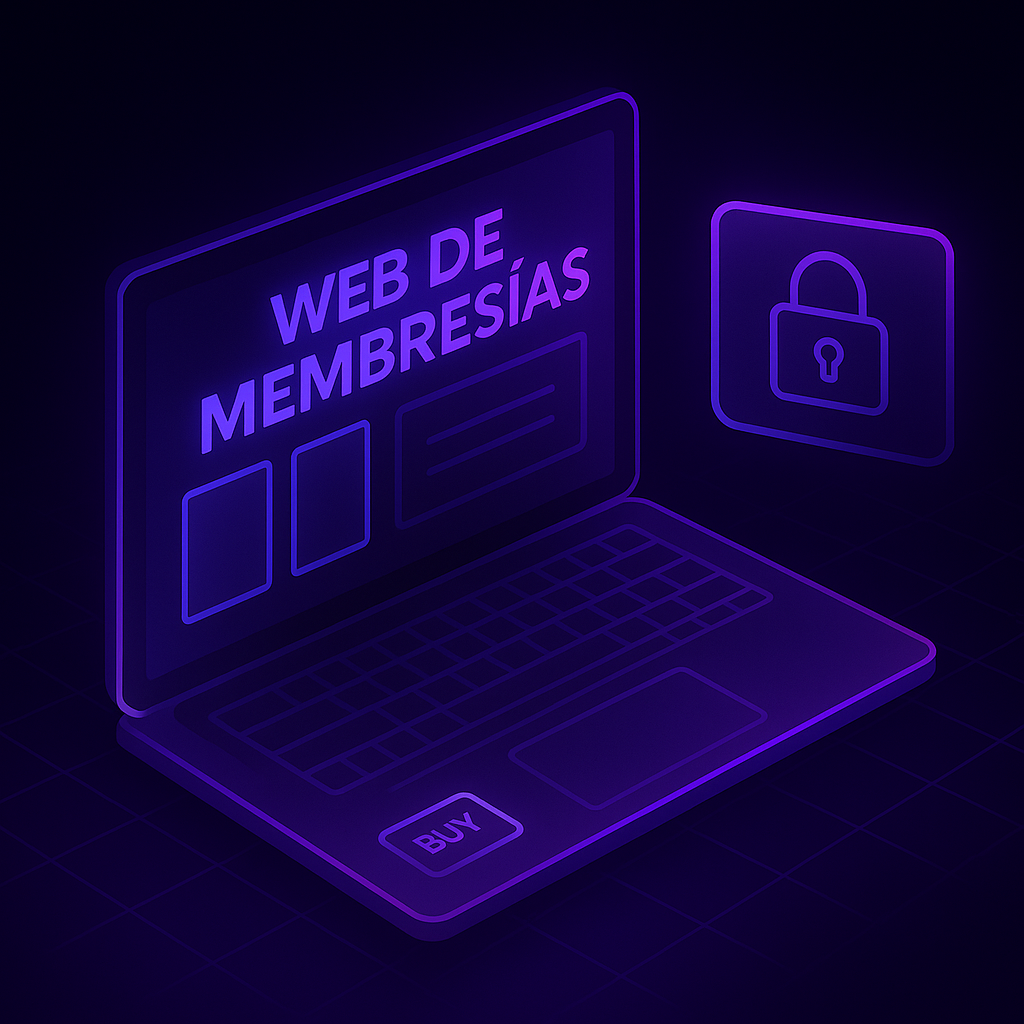 Tipo de sitio web membresías