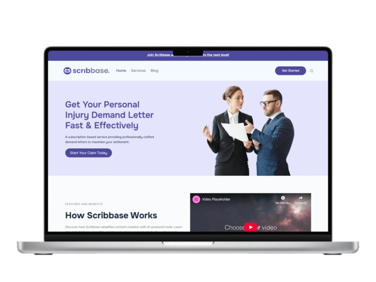 Sitio web de Scribbase