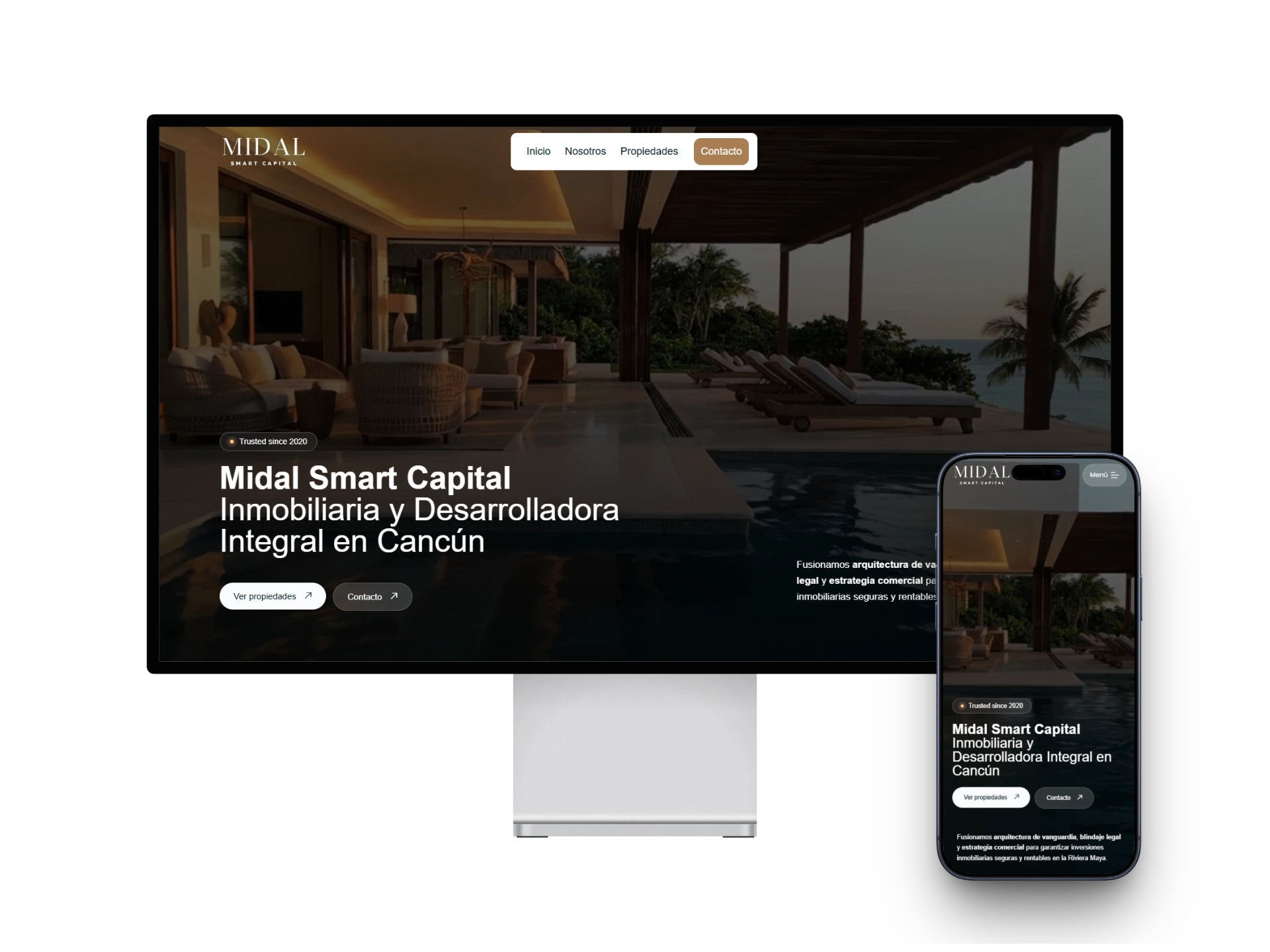 Diseño web en Monterrey ejemplo de página web moderna creada para negocios que buscan más clientes
