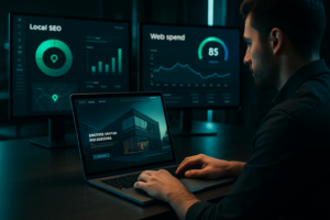 Diseñador web realizando mantenimiento y optimización en WordPress en Monterrey