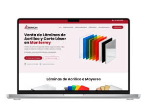 Diseño web de Acrílicos en Monterrey